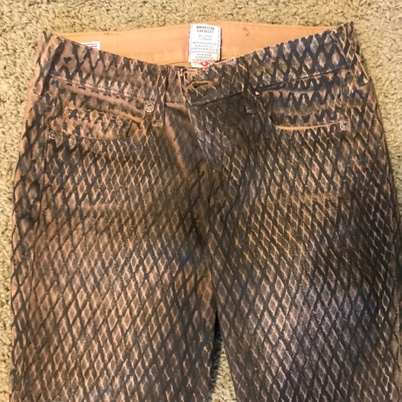 TRUE RELIGION Jeans Woman SKINNY HALLE MOJAVE LONESTAR SNAKE JEANS - Picture 1 of 3